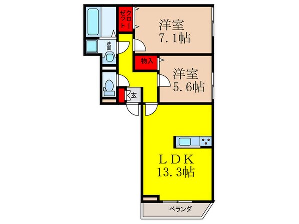 ラ　カーサ　フェリーチェの物件間取画像